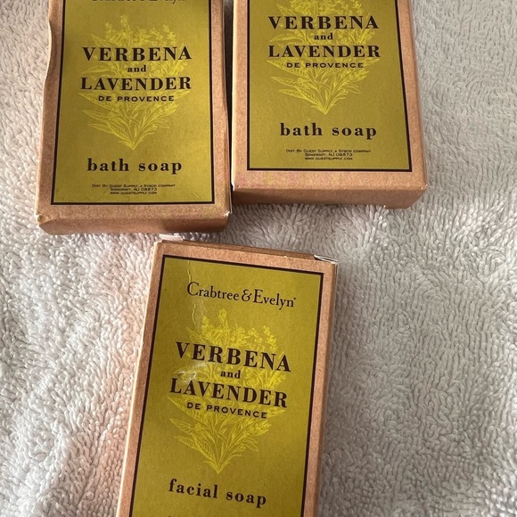Crabtree & Evelyn Verbena & Lavender De Provence Face/Soap Travel - 3- NEW - Picture 3 of 5
